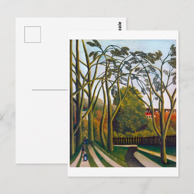 Postal Bancos de la è | Henri Rousseau | (Anverso / Reverso)