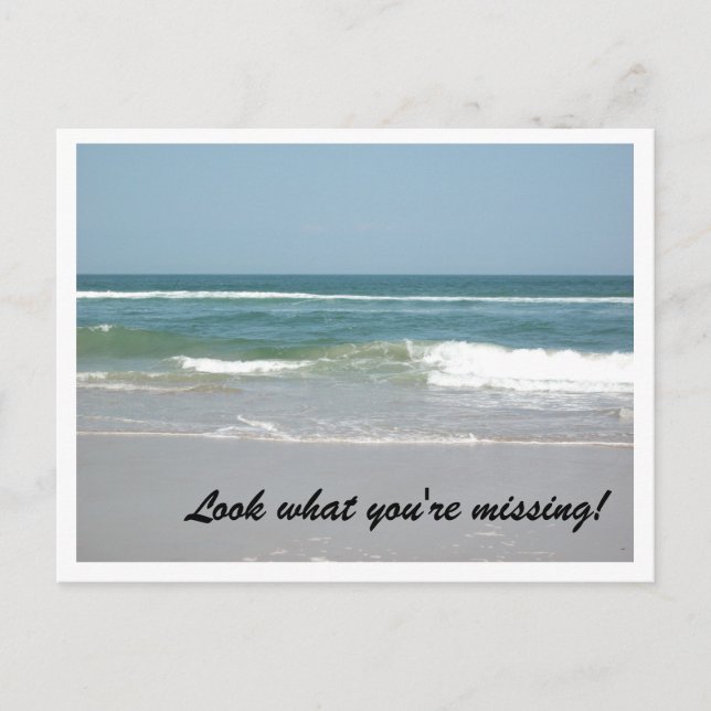 Postal Bancos exteriores postear la escena oceánica de la (Anverso)