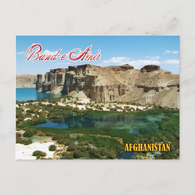 Postal Band-e Amir, Afganistán (Anverso)