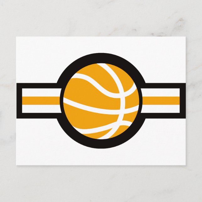 Postal banda aérea de baloncesto (Anverso)