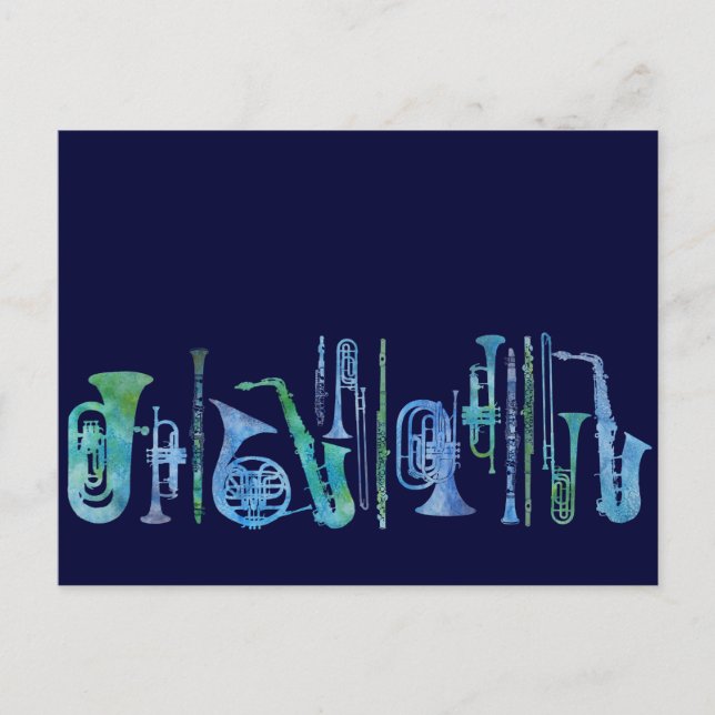 Postal Banda azul Guay (Anverso)