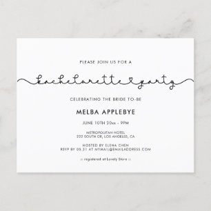 Postal Banda de Bachelorette para el corazón que conecta