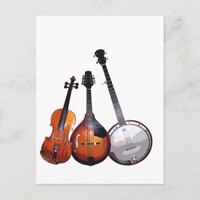 Postal Banda de Bluegrass filtrada (Anverso)