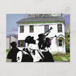 Postal Banda de Brass en la casa Delaware