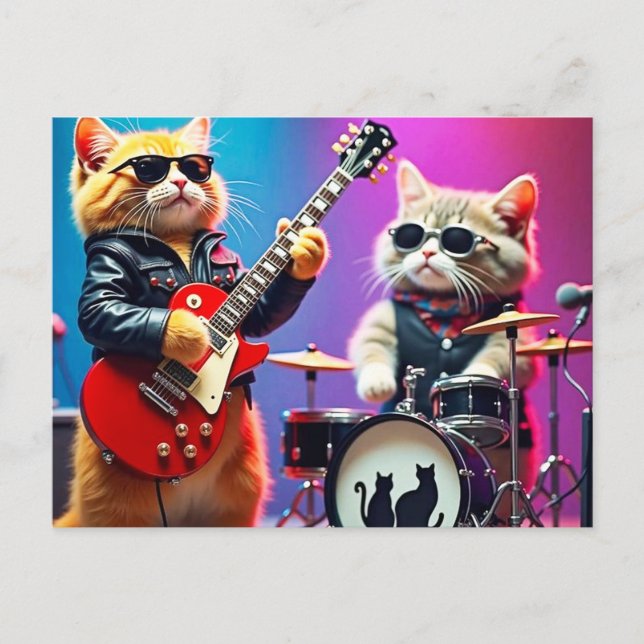 Postal Banda de gato (Anverso)