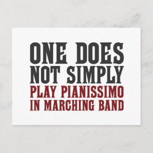 Postal Banda de marcha Pianissimo