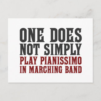Postal Banda de marcha Pianissimo