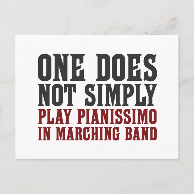 Postal Banda de marcha Pianissimo (Anverso)