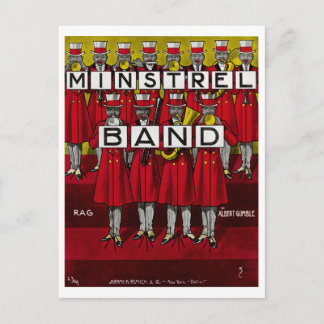 Postal Banda De Minstrel