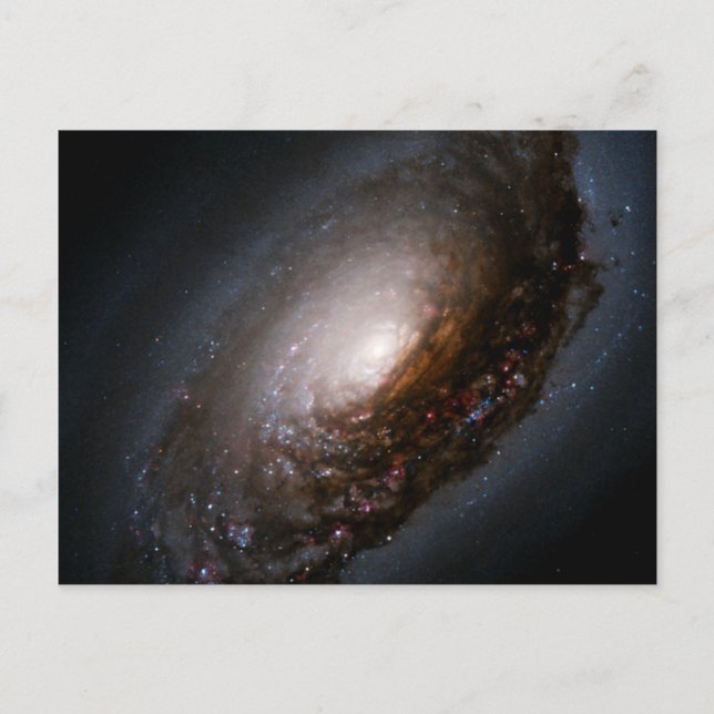 Postal Banda de polvo alrededor del núcleo de la galaxia  (Anverso)