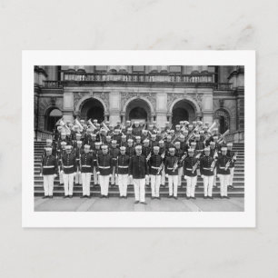 Postal Banda del Cuerpo de Marines, a principios del sigl