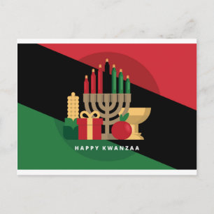 Postal banda diagonal Happy Kwanzaa