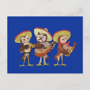 Postal Banda Mariachi Owl