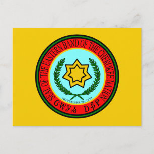 Postal Banda Oriental Del Sello De Cherokee