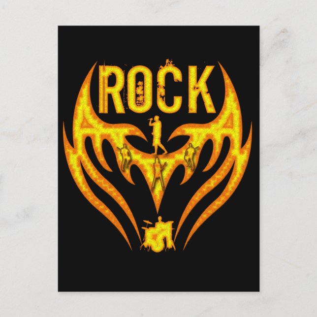 POSTAL BANDA ROCK (Anverso)