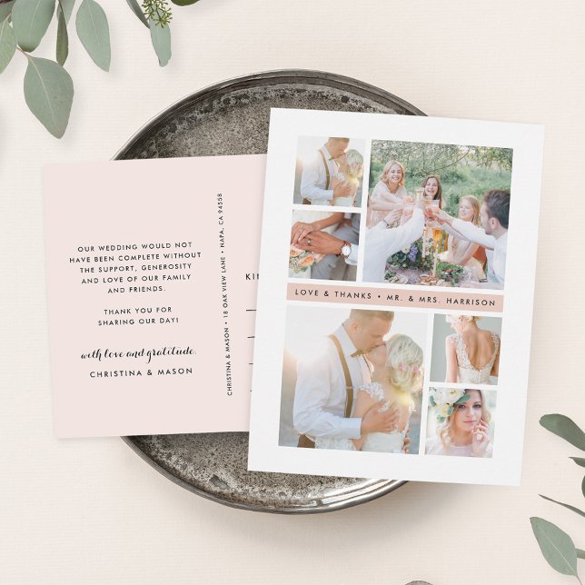 Postal Banda Rubor | Collage de fotos Boda Gracias (Subido por el creador)