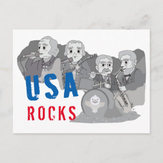 Postal Banda Rushmore Rock