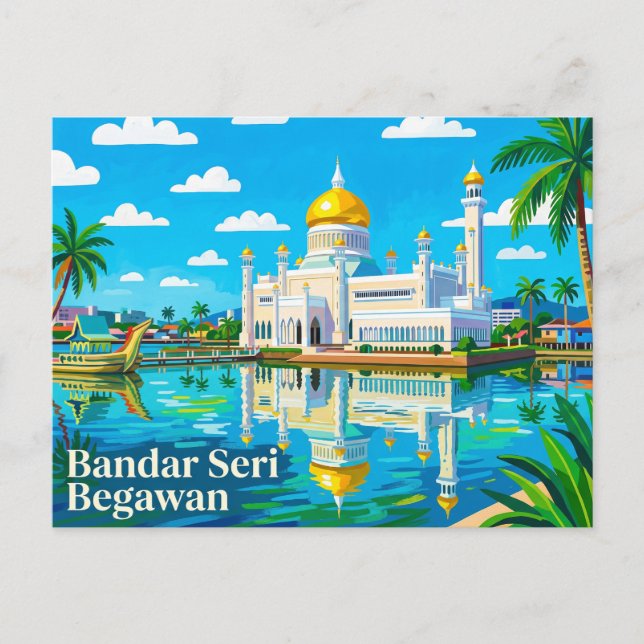 Postal Bandar Seri Begawan Brunéi (Anverso)