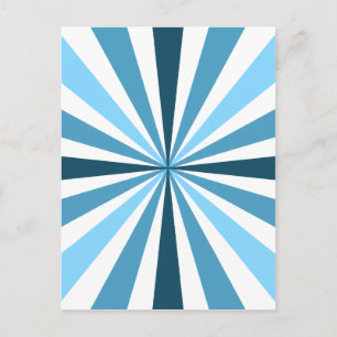 Postal Bandas azules modernas