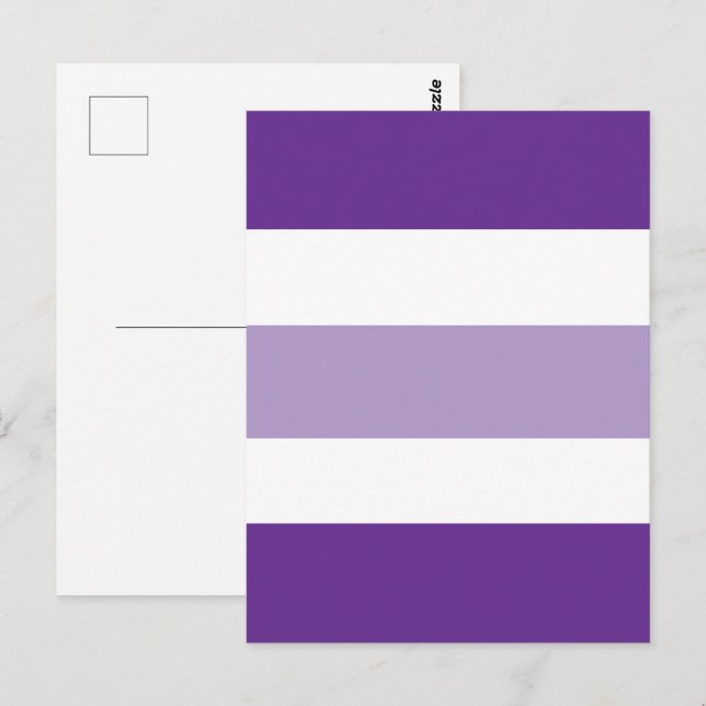 Postal Bandas de colores de dos tonos (Anverso / Reverso)