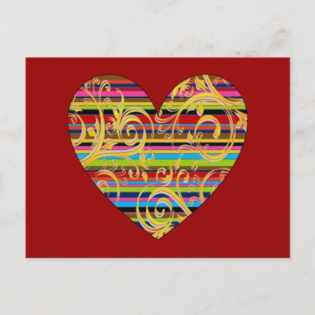 Postal Bandas florecientes (Anverso)