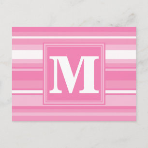 Postal Bandas rosadas monográficas
