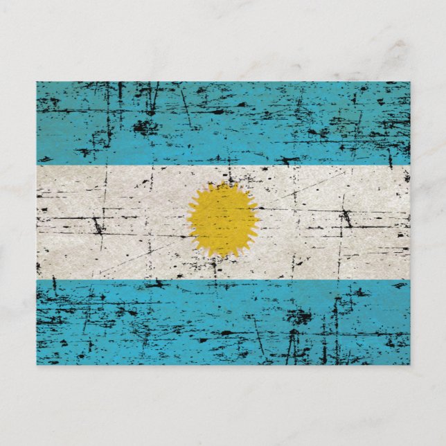 Postal Bandeira da Argentina (Anverso)