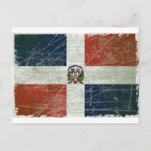 POSTAL BANDEIRA DA REPÚBLICA DOMINICANA