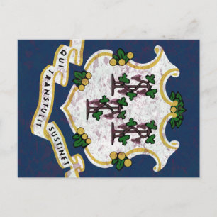 Postal Bandeira de Connecticut