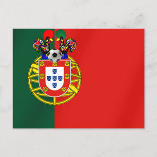 Postal Bandeira Portuguesa Classica por Fás de Portugal