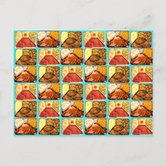 Postal Bandejas de cenas retro de Novedad (Anverso)