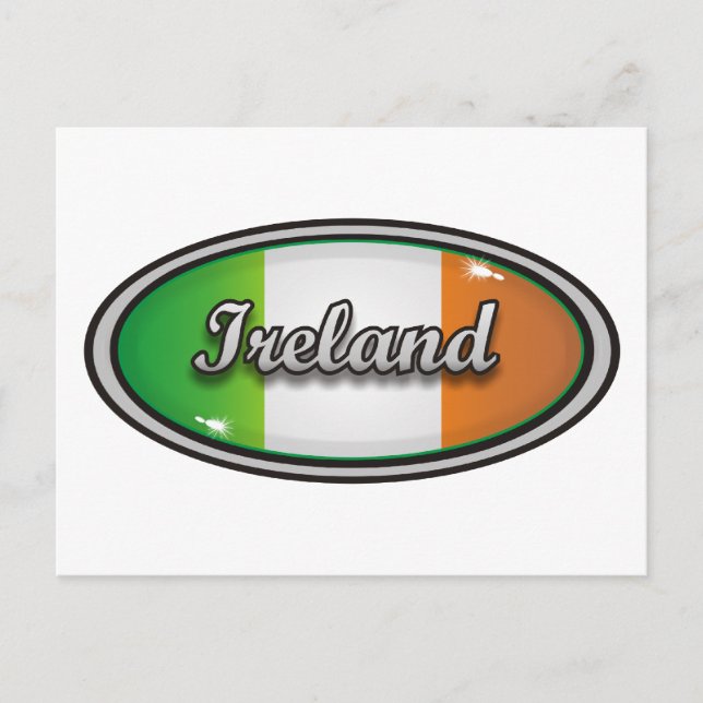 Postal Bandera 1 de Irlanda (Anverso)