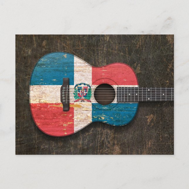 Postal Bandera Acústica de la República Dominicana Cravad (Anverso)