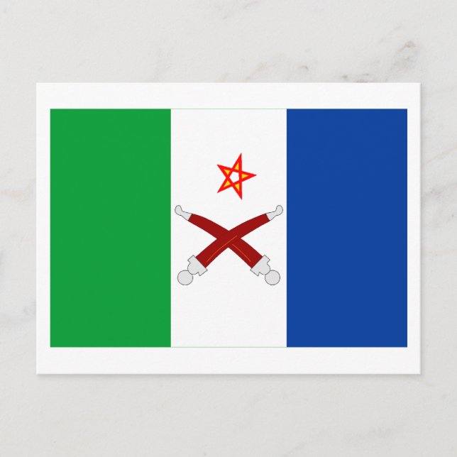 Postal Bandera afar (Anverso)
