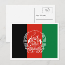 Postal Bandera afgana, Bandera de Afganistán