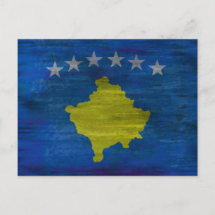 Postal Bandera afligida de Kosovo
