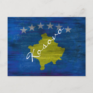 Postal Bandera afligida de Kosovo