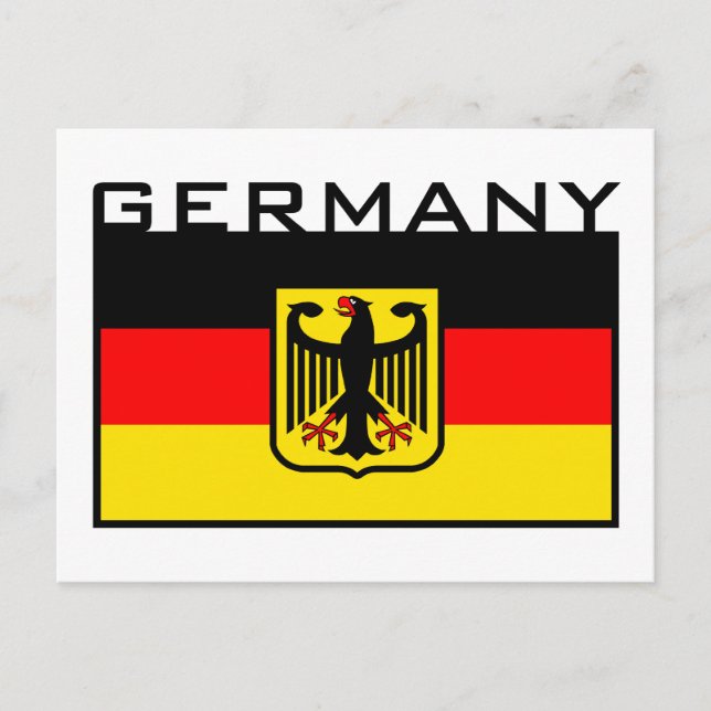 Postal Bandera alemana (Anverso)