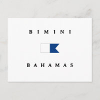 Bandera Alfa de Bimini Bahamas