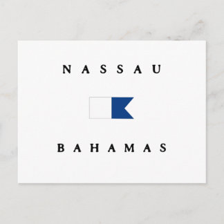 Postal Bandera Alfa de Nassau Bahamas