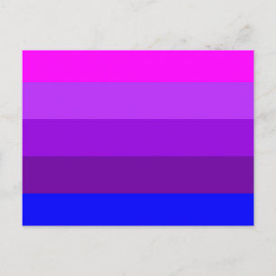 Postal Bandera alternativa del orgullo transgénero