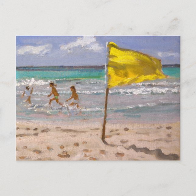 Postal Bandera amarilla Barbados 2010 (Anverso)