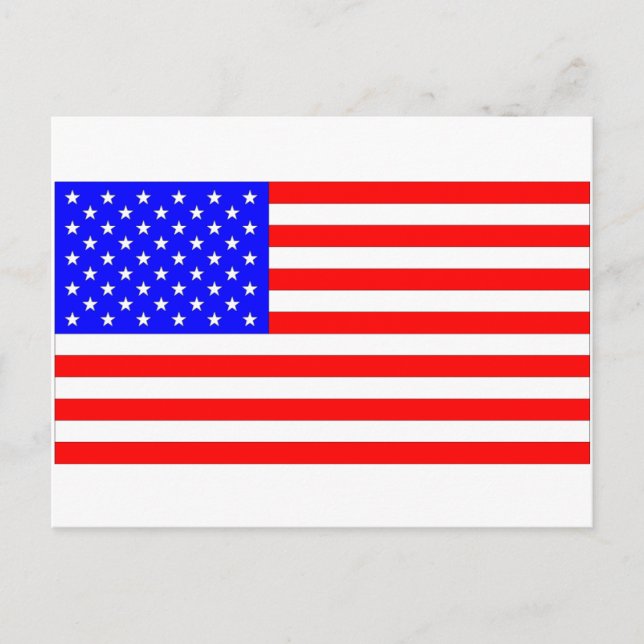 POSTAL BANDERA AMERICANA (Anverso)