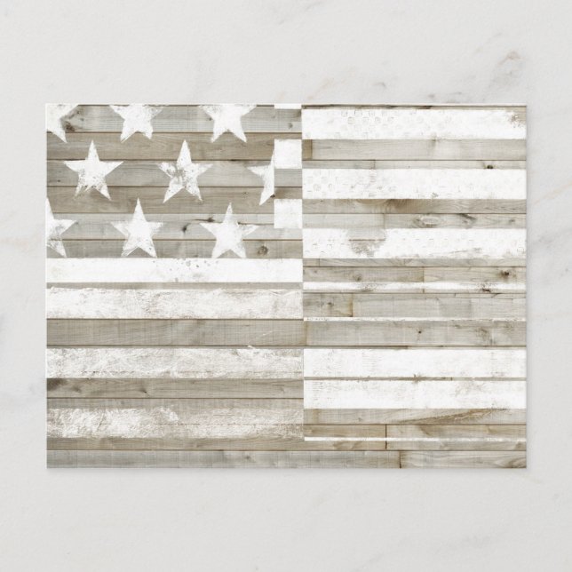 Postal Bandera Americana (Anverso)