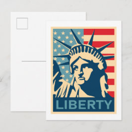 Postal Bandera Americana 