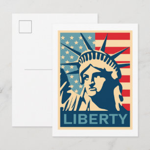 Postal Bandera Americana