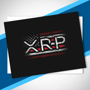 Postal Bandera Americana De Cripto De Moneda De Criptodiv