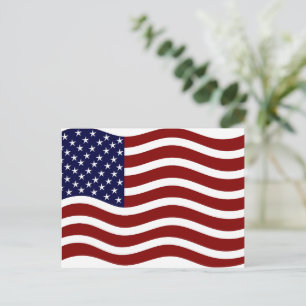 Postal Bandera americana del 4 de julio