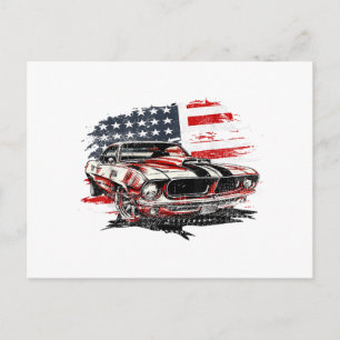 Postal Bandera Americana Patriota