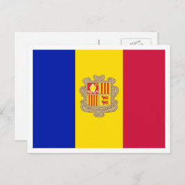 Postal Bandera Andorrana, Bandera de Andorra